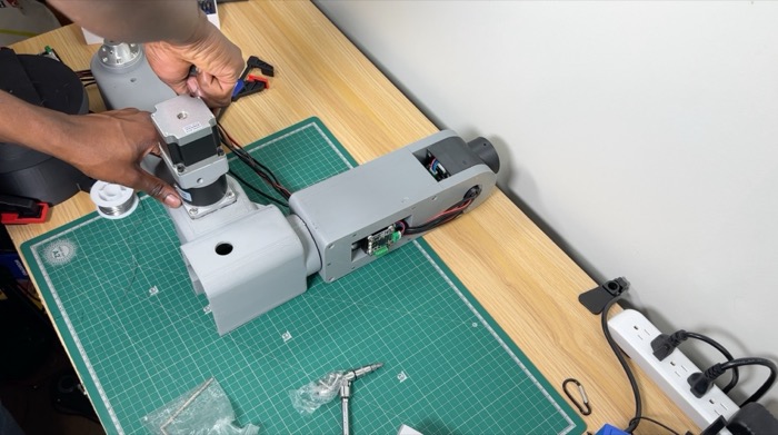 Assembling the V1 arm