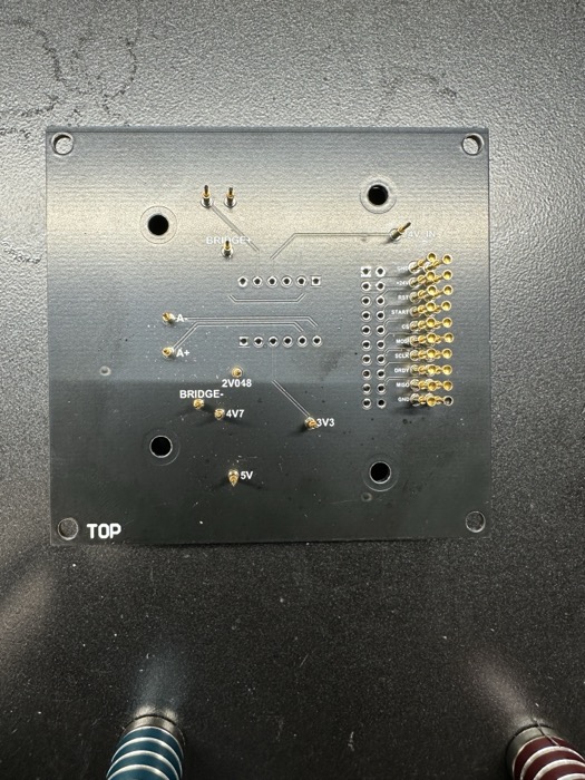 Top of the pogo pin plate