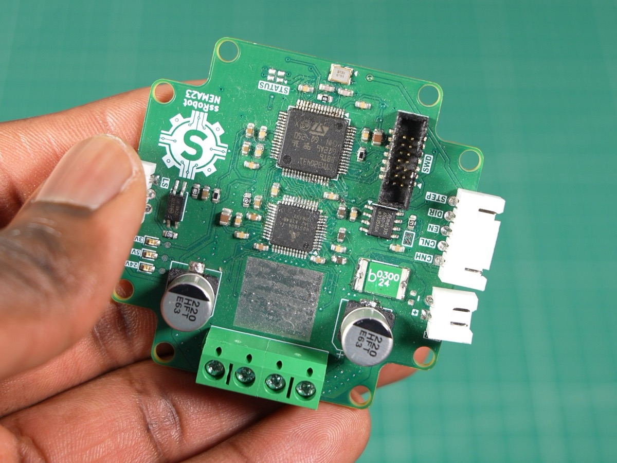 NEMA 23 driver V1, green PCB